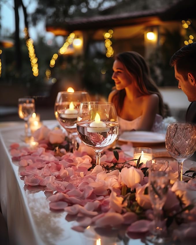 Homemory 72 Pack Waterproof Flameless Floating Tealights, Battery Flickering - Image 5