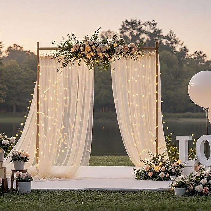 Ledido 10×10ft Tulle Backdrop Curtains - Image 7