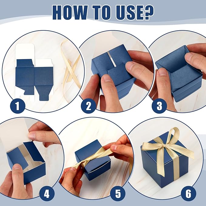 Jutom 100 Pcs Mini Favor Boxes Extra Small Candy Boxes Paper - Image 3