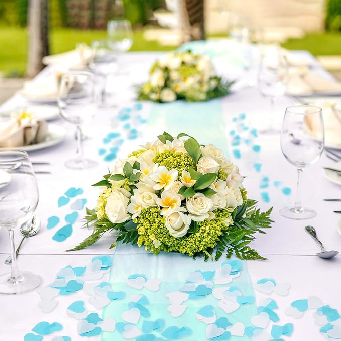 5000Pcs Heart Confetti, Table Confetti Hearts Shaped - Image 6
