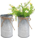 6" High Vase Centerpiece for Table, Rustic Farmhouse Mason Jars by JOYFERNAL