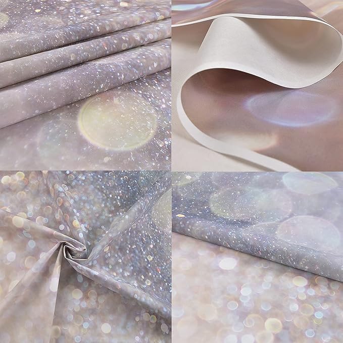 Bokeh Photography Backdrop Blue Grey Spots Sparkle Background Weeding Baby - Image 2