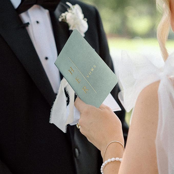 Wedding Vow Books His and Hers, Wedding Registry Gifts Ideas - Image 6
