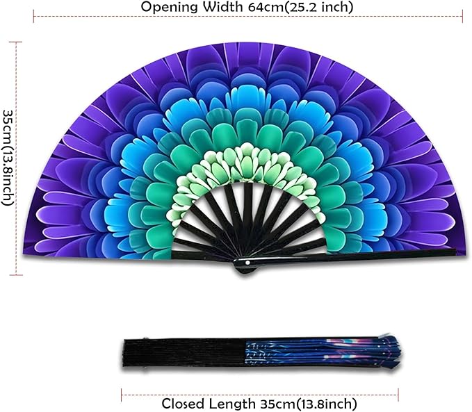 Boots on The Ground Fan, Large Folding Hand Fan - Image 2