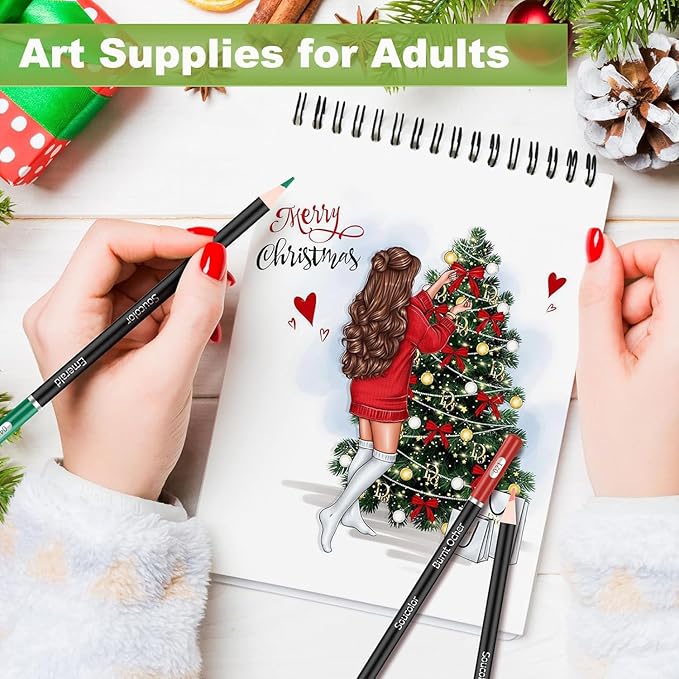 Soucolor 9" x 12" Sketch Book, Acid Free Artist Drawing Book Paper Painting - Image 9