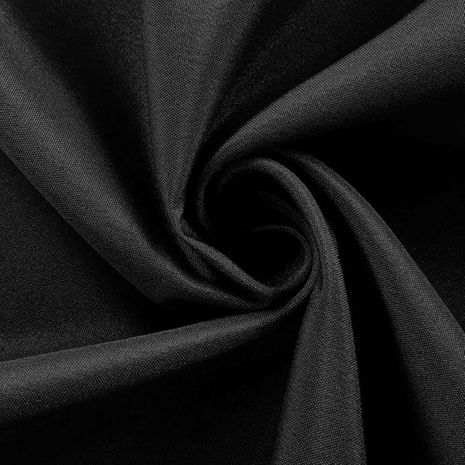 Efavormart 70" Square Linens Black Wholesale Linens Polyester Square Linen - Image 9