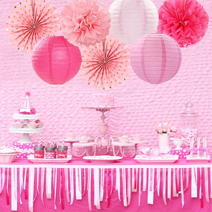 Rose Hot-Pink Party Decorations Streamers - Image 6