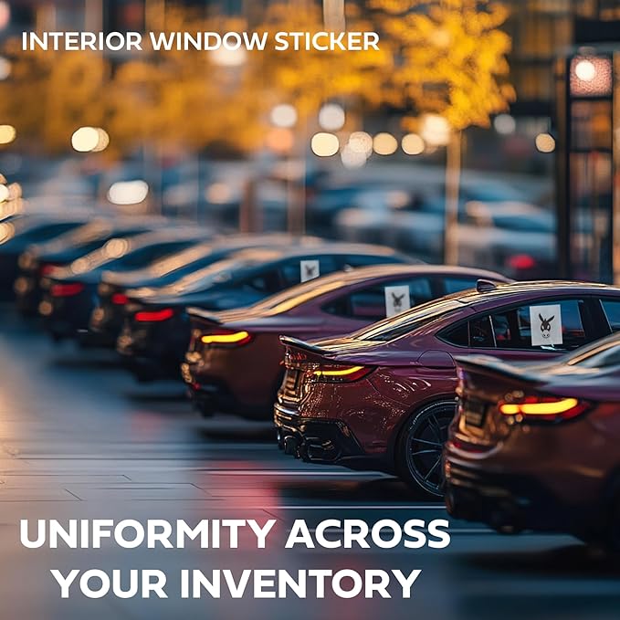 Interior Car Window Stickers for Cars & Dealerships - Image 9