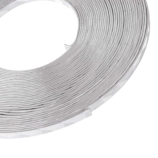 Fashewelry 32.8 Feet 5mm Aluminum Flat Artistic Wire Silver Bendable Metal - Image 3