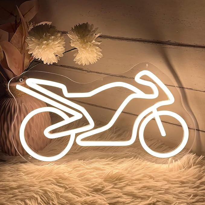 Motorcycle Neon Sign For Spa Beauty Room Nail Brows Lashed Salon Studio LED - Image 3