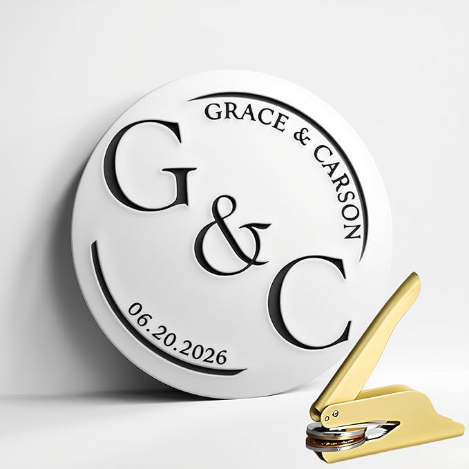 Custom Wedding Embosser, Personalized Embosser by Unknown