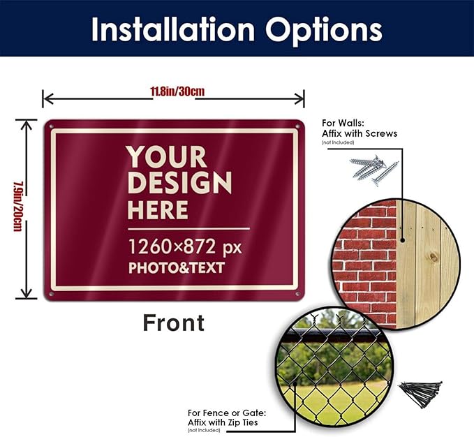 Custom Signs Outdoor Metal Sign - Image 6