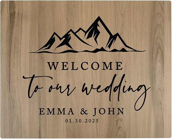 Andaz Press Large Wooden Welcome Sign by AndazPress
