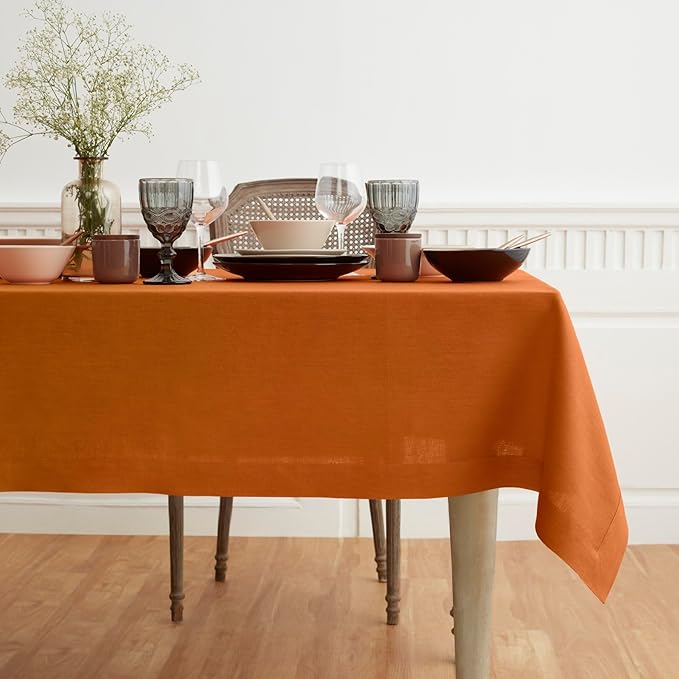 Solino Home Linen Tablecloth 60 x 90 Inch - Image 4
