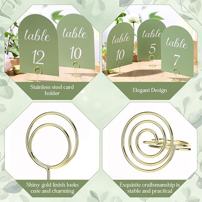 Green and White Table Numbers 1-30 - Image 3