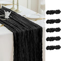 Sioloc Black Cheesecloth Table Runner Fall Autumn Decor by HEALTHYCOMFORTLIFE