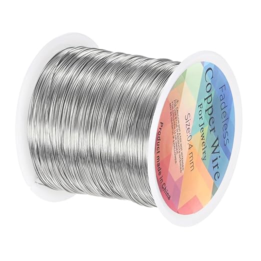 0.4mm Jewelry Wire, 26 Gauge 328FT Craft Wire Copper Beading Wire by MMETERXITY