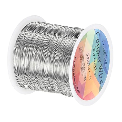 0.4mm Jewelry Wire, 26 Gauge 328FT Craft Wire Copper Beading Wire by MMETERXITY