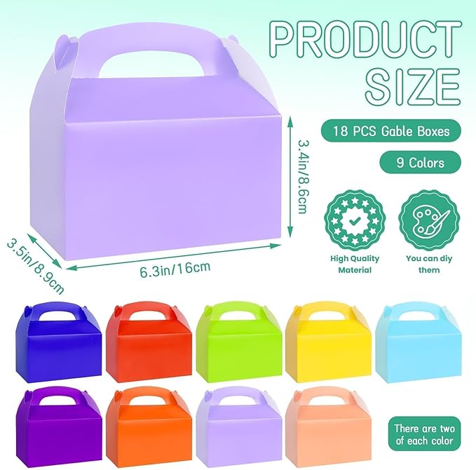 Rcybeo 18 PCS Gable Treat Boxes - Image 2