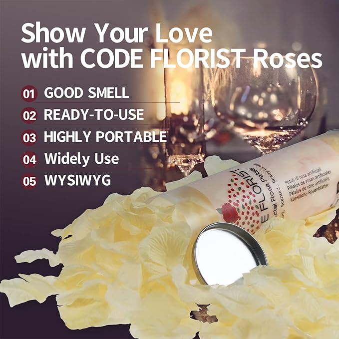 CODE FLORIST 1100 PCS Champagne Silk Rose Petals - Image 3