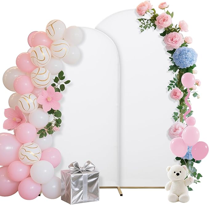 Wedding Arch Covers Arch Backdrop Cover Arch Stand Covers 7.2FT 6FT Set 2 Arch by Unknown