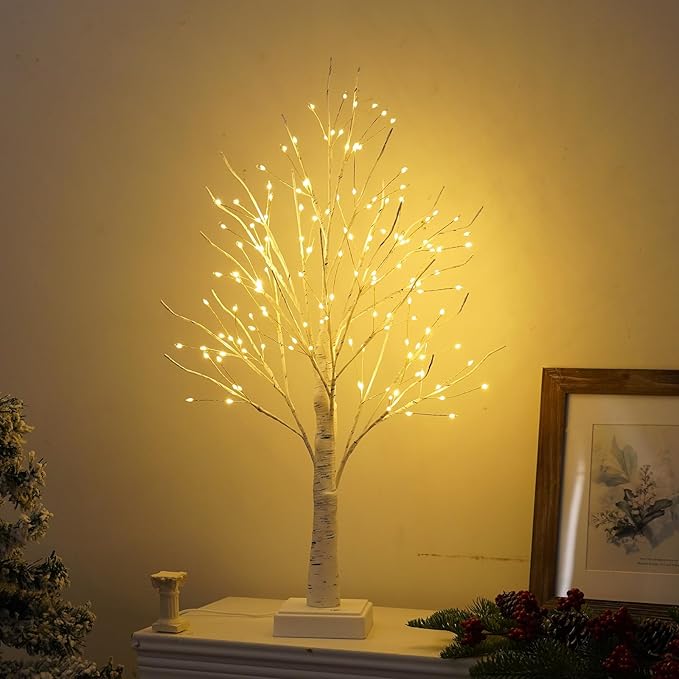 144 LED Birch Tree Lights with Remote Control, DIY Artificial Tree Lamp with - Image 7