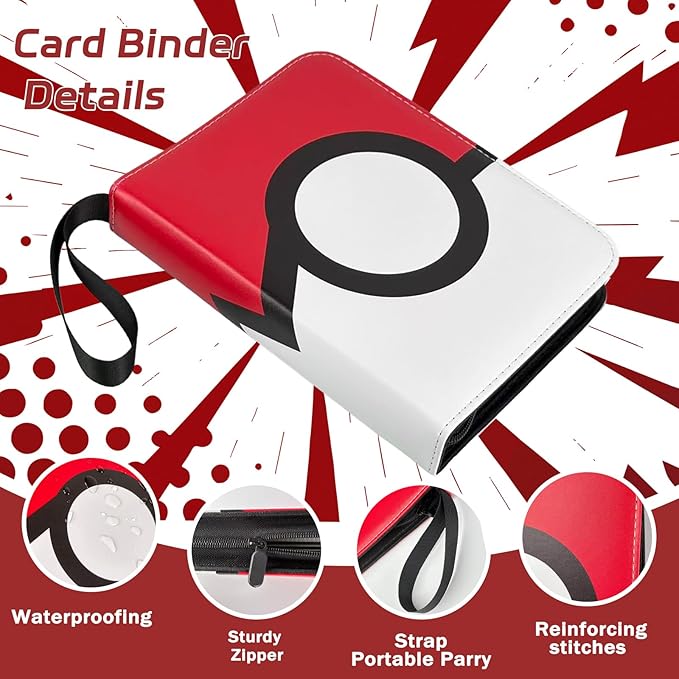 440 Pockets Card Binder, Portable Trading Card Binder - Image 3