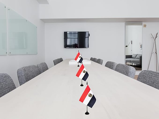 Egypt Desk Flag, 12 Pack Egyptian Table Office Flag - Image 5