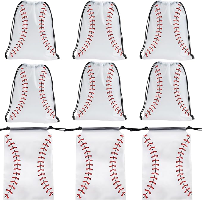 SAOTD 50 Pack Baseball Goodie Bags 7.87x9.84 inch, Party Fvors Gift Treat Snack by Unknown