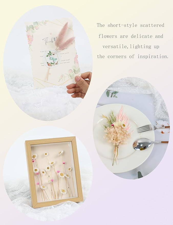 DIY Natural Dried Flower Set for Vase, Bulk Boho Dried Flowers - Image 6