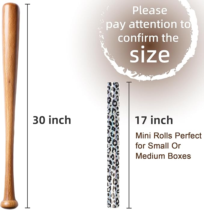 Yarcony Leopard Wrapping Paper Roll, Bold Animals Prints Wrapping Paper - Image 3