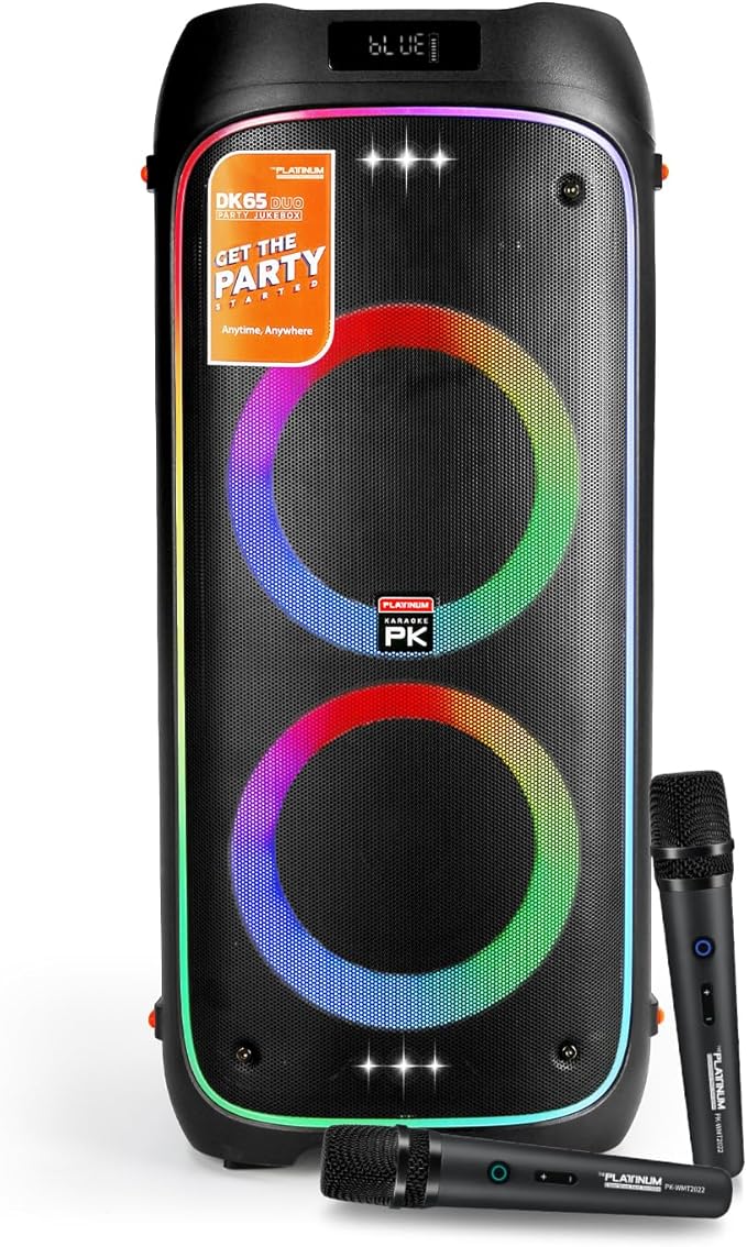 The Platinum DK65 Bluetooth Party Speaker, Karaoke Machine by THEPLATINUMKARAOKEBRINGMUSICTOYOURLIFE
