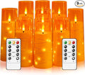 Flameless LED Candles with Timer 9 Pc Flickering Flameless Candles by FLAMELESSCANDLES