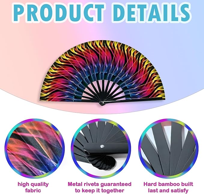 Boots on The Ground Fan, Large Folding Hand Fan - Image 5