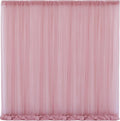 10x10 Dusty Rose Tulle Backdrop Curtains by WishCare