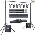 LINCO Backdrop Stand for Parties Kit 10x7 ft Adjustable Back Drop Photography by LINCO