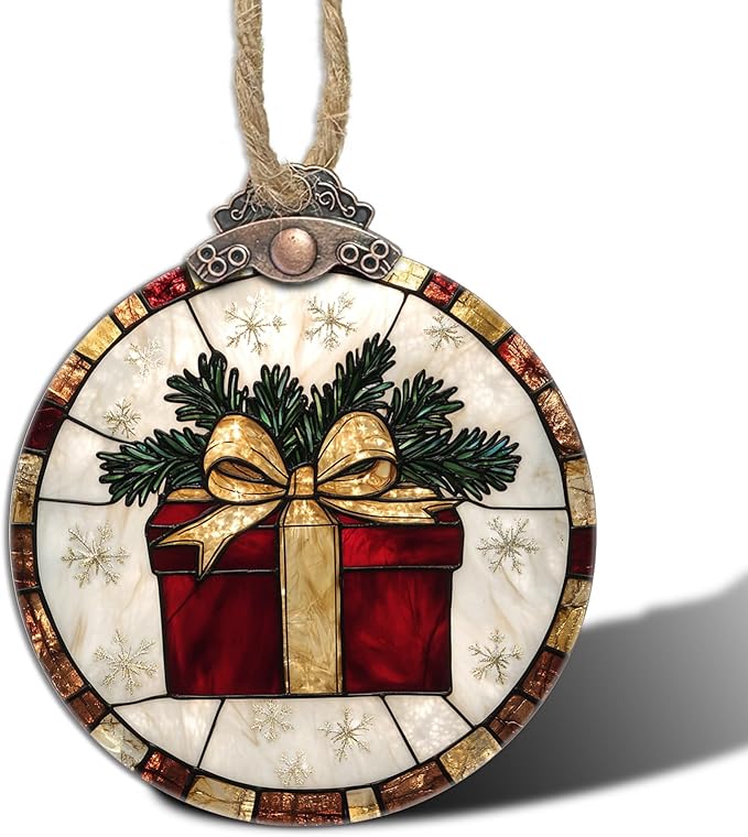 Stained Glass Christmas Decorations by Follow