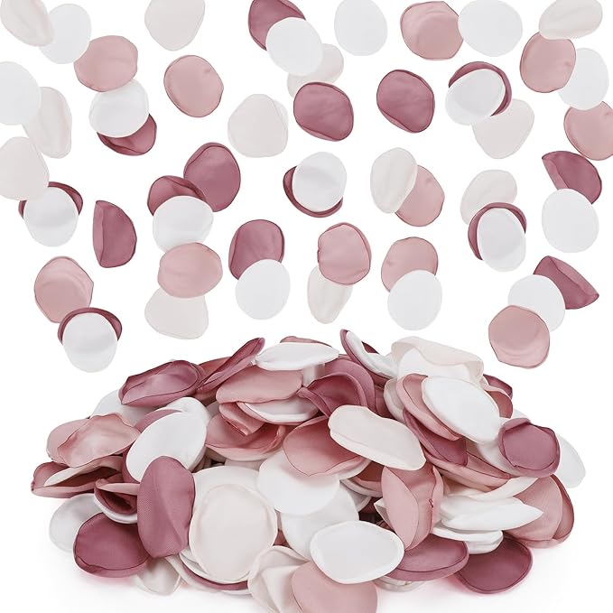 Suream 300 Pieces Silk Rose Petals, Faux Flowers Petals by Suream