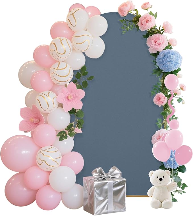 6.6FT Wedding Arch Covers Arch Backdrop Cover Arch Stand Covers Set Arch Cover by Unknown