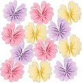 12PCS Butterfly Tissue Paper Pom Poms, 3D Butterfly Birthday Party Decorations by BalunAdmhail