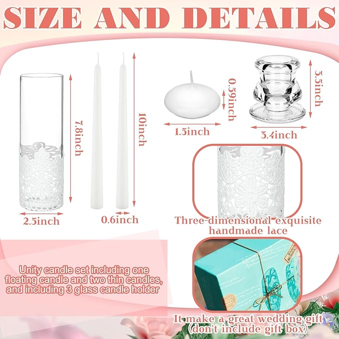 Irenare Unity Candles with Holder - Image 3