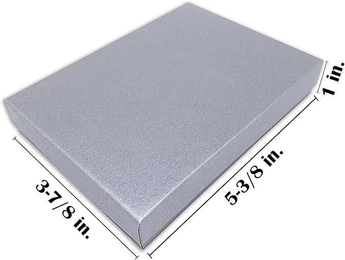 TheDisplayGuys - 25-Pack #53 Kraft Paper Cardboard Gift Boxes/Jewelry Cases w. - Image 2