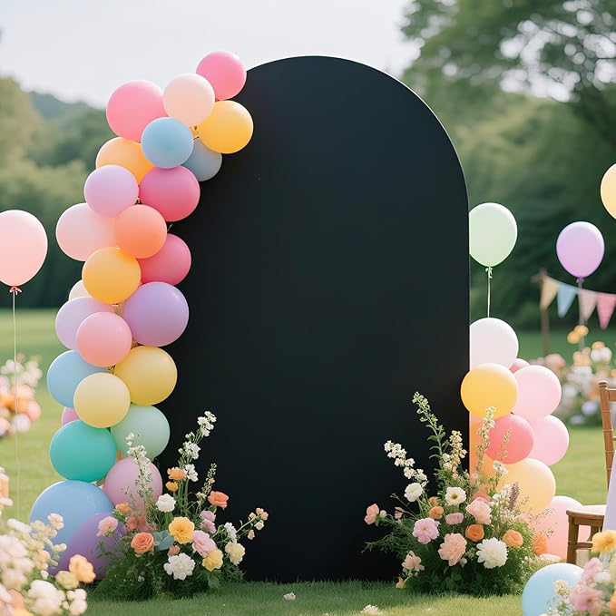 Ledido Wedding Arch Backdrop Cover 7.2FT Arch Covers Fitted Stretchy Spandex - Image 3