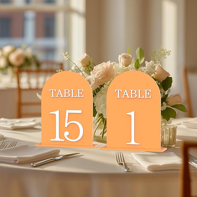 Arch Wedding Table Numbers 1-20 - Image 4