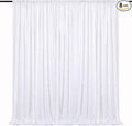 8ft x 8ft White Sequin Backdrop Curtain Sparkle Photo Backdrop by QueenDream