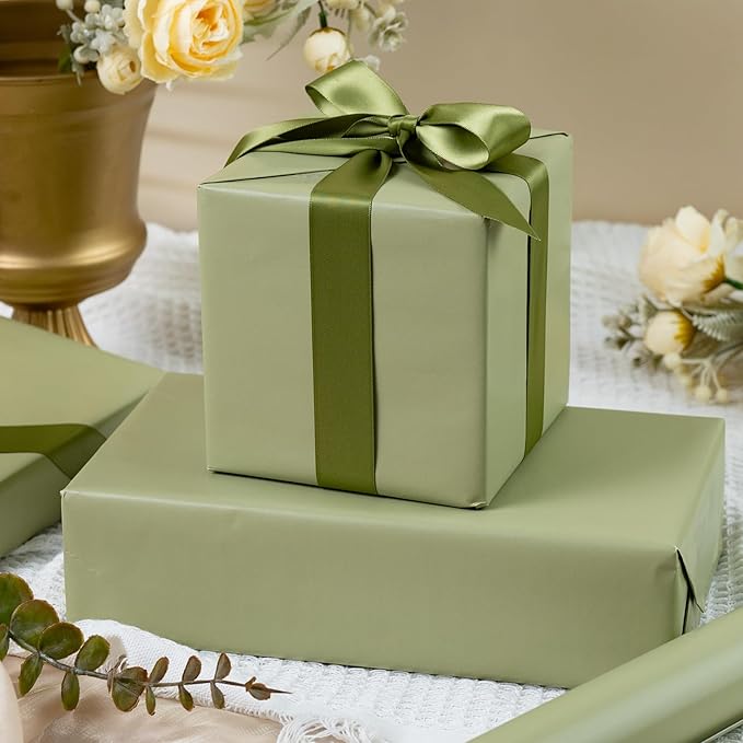 Garbendy Gift Wrapping Paper Roll-Solid Color Pearly-Lustre Paper, Valentine's - Image 7