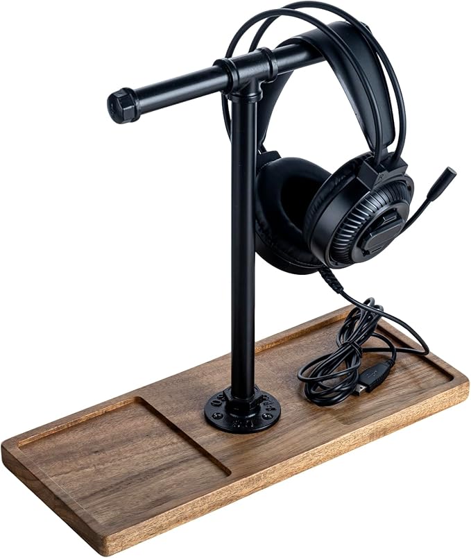FARM IN Solid Acacia Wood Headphone Stand - Image 4