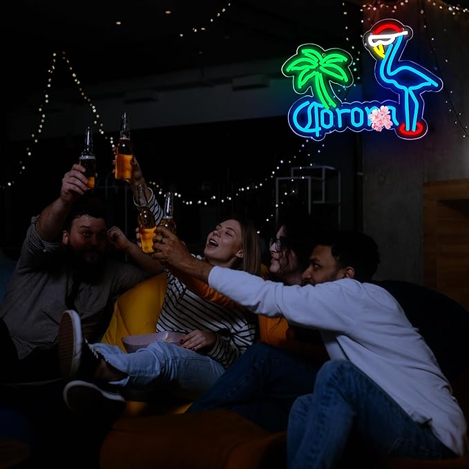 Coron Beer Neon Sign for Wall Decor Bar Signs for Home Bar Lights Beer led Sign - Image 4