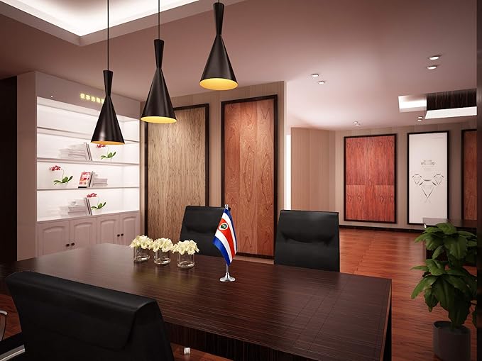 GentleGirl.USA Costa rica Table Flags Stick Small Mini Costa Rican Flag Office - Image 3