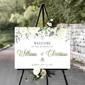 Welcome To Our Wedding Sign, Custom Wedding Welcome Sign, Easel Stand by Jewelry